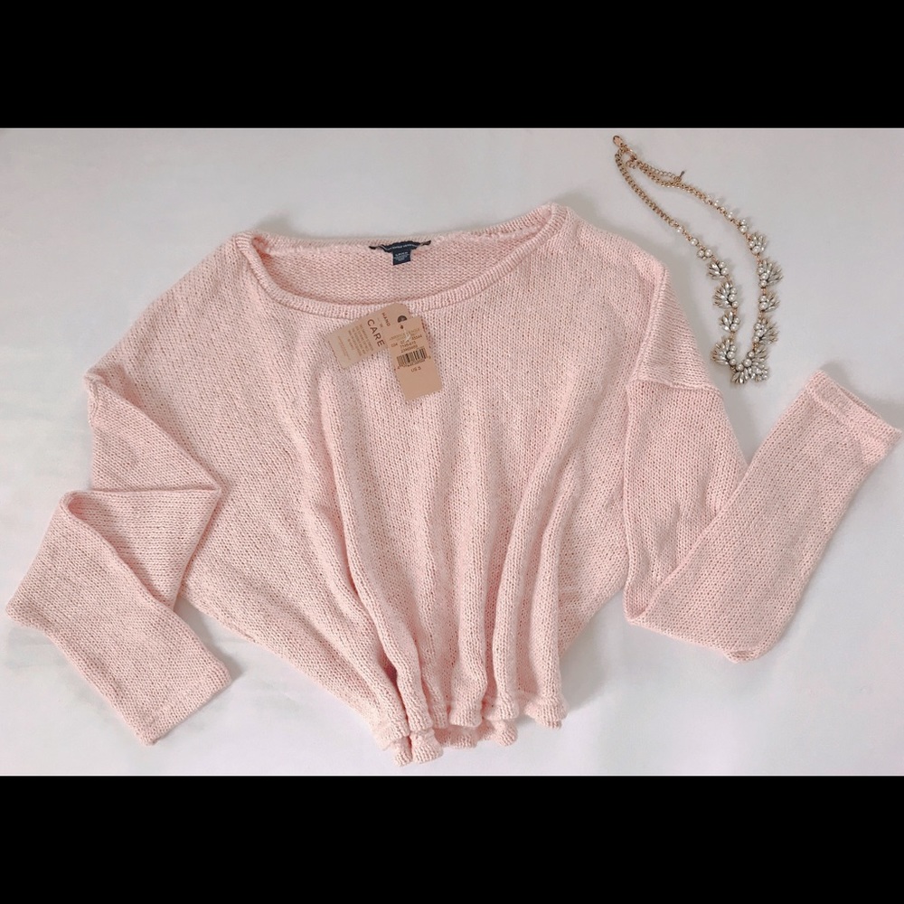 American Eagle Crop Knit Sweater